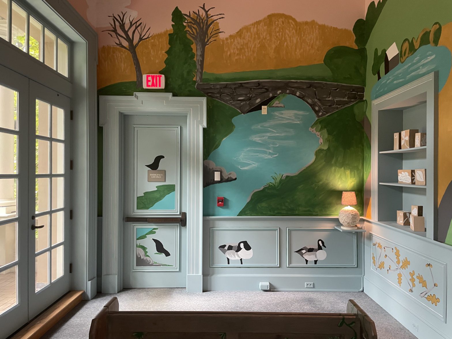 The West Galleries Lounge, as re-imagined by Kim Hall and Justin Hardison of Nottene.