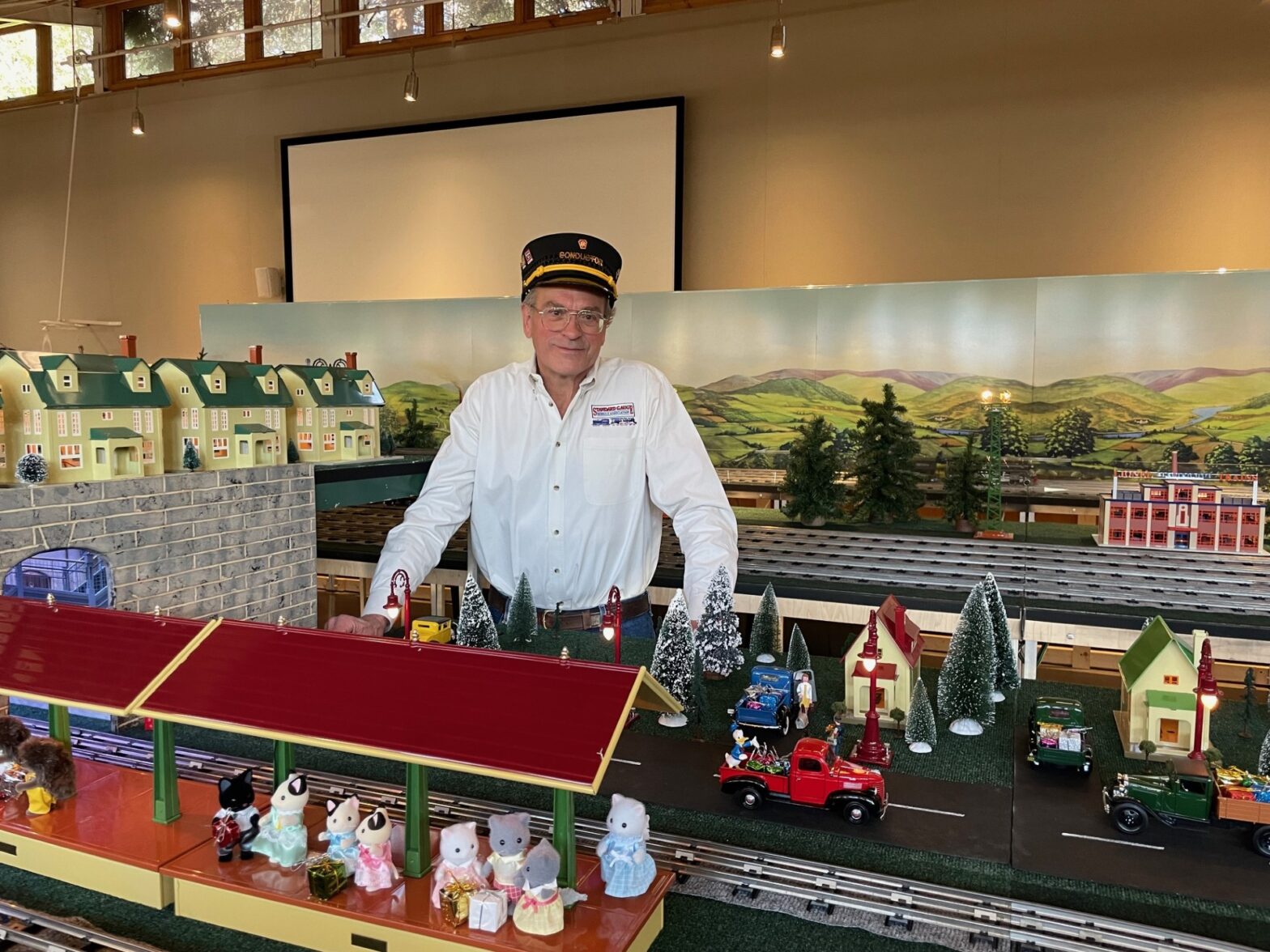Custom LEGO Train Station IMPROVED with Raised & Ground Line Service 